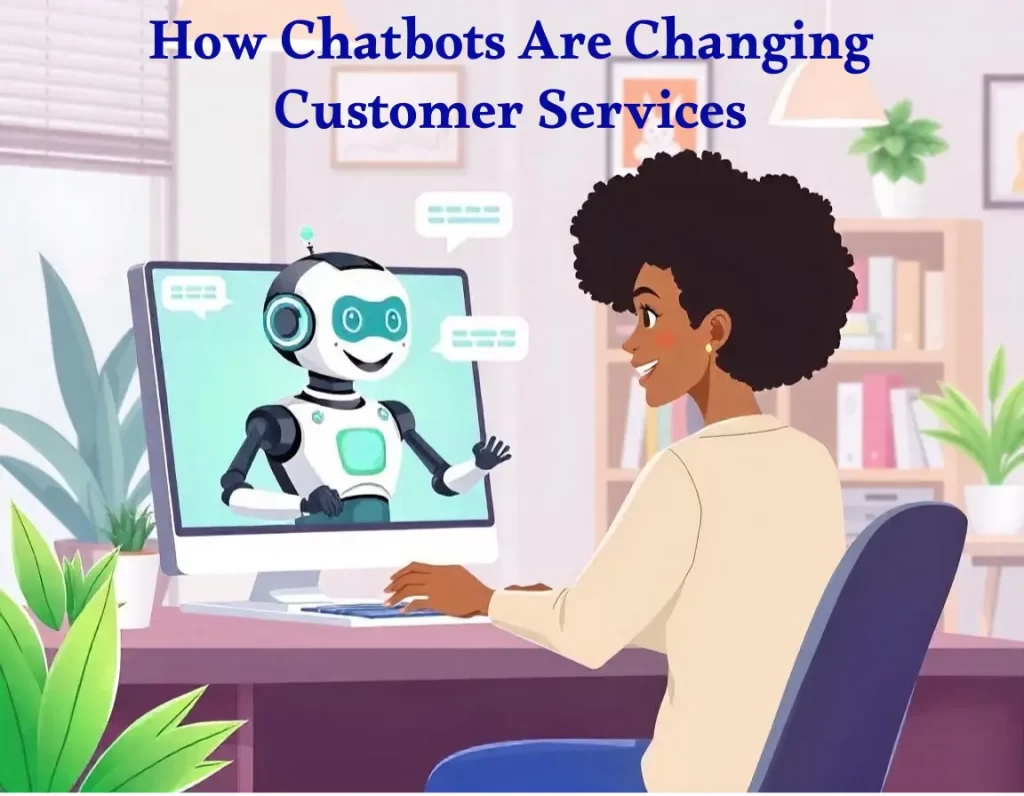 A visual representation of AI chatbots transforming customer service interactions and enhancing user experience.